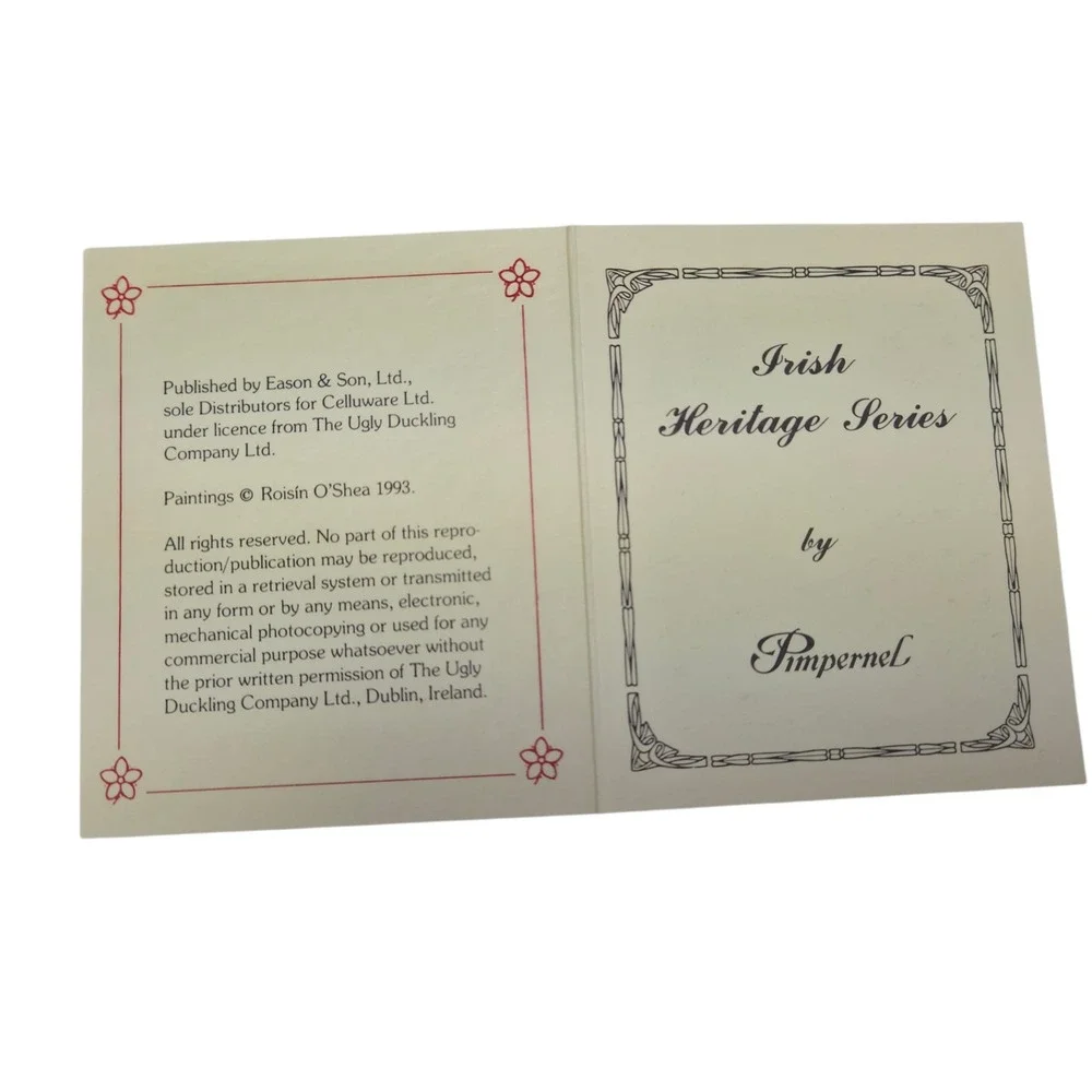 Pimpernel Irish Heritage Collection Coasters Set of 6 Irish Writers Cork Backed